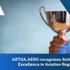 The announcement highlights ARTSA's review of Sofema Aviation's online training platform, citing its role-centric course design, rapid updates to reflect evolving EASA regulations, and stackable certification pathway that supports continuous professional development.